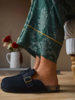 Laura Ashley Chaussons mules semelle en liège New