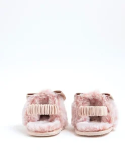 River Island Chaussons en fourrure à nœud glamour Hot