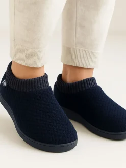 Totes Chaussons Isotoner Popcorn pour femme à dos intégral