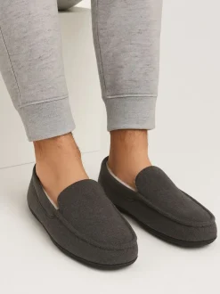 Totes Chaussons Toasties, mocassins en feutre pour homme avec doublure sherpa Online