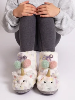 Totes Chaussons licorne en fausse fourrure pour enfant Discount