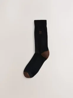 Next Chaussures à talons riches noires - Lot de 10 paires de chaussettes confortables rayées à semelle rembourrée Discount