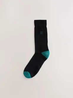 Next Chaussures à talons riches noires - Lot de 10 paires de chaussettes confortables rayées à semelle rembourrée Discount