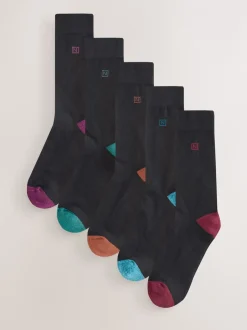 Next Chaussures à talons riches noires - Chaussettes confortables à semelle rembourrée Outlet