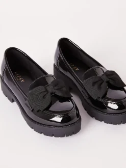 Lipsy Chaussures d’école vernies à nœud épais Online