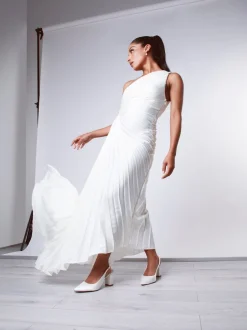 Rainbow Club Chaussures de mariage Faith ivoire coupe large en satin Discount