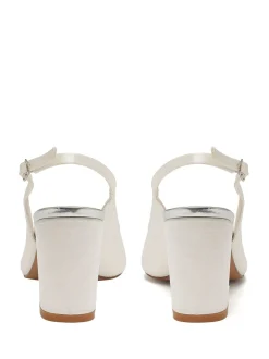 Rainbow Club Chaussures de mariage Faith ivoire coupe large en satin Discount