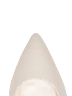 Rainbow Club Chaussures de mariage Faith ivoire coupe large en satin Discount