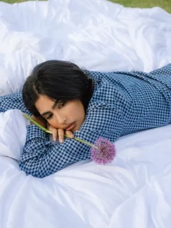 Chelsea Peers Ensemble pyjama long et chouchou en coton à carreaux vichy Discount