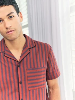 Chelsea Peers pyjama court à rayures floues Discount