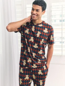 Chelsea Peers pyjama long imprimé ours Argyle Sale