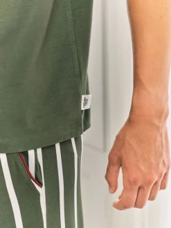 Chelsea Peers pyjama long ras du cou à rayures Outlet