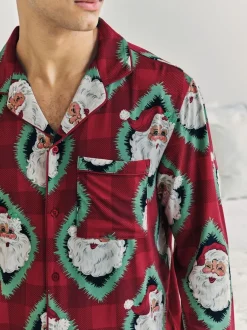 Chelsea Peers pyjama long imprimé Père Noël Jolly Santa Discount