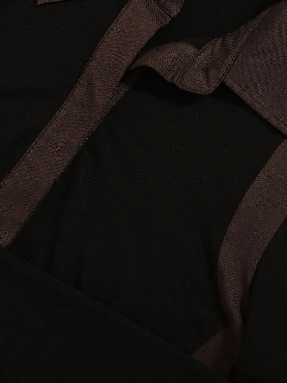 Reiss Chemise à col color-block Denise en jersey