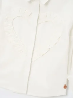 Angel & Rocket Chemise Adelle à imprimé cœur à volants Hot