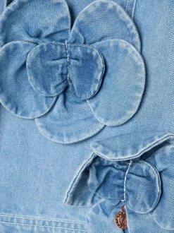 Angel & Rocket Chemise Eden Denim 3D à fleurs