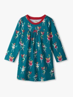 Hatley Chemise de nuit Noël Faeries bleu marine à Manches longues Outlet
