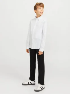 JACK & JONES JUNIOR Chemise stretch à manches longues blanche Discount