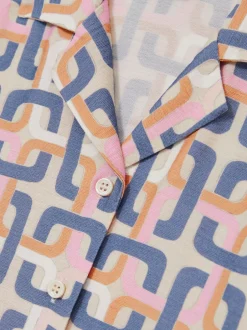 Reiss Chemise Eva à imprimé chaîne géométrique Online