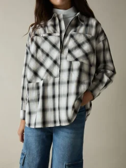 Reiss Chemises Carreaux oversize Ulla % coton 100 Hot