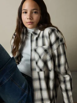 Reiss Chemises Carreaux oversize Ulla % coton 100 Outlet