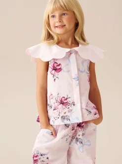 Angel & Rocket Chemisier Cleo à col festonné Clearance