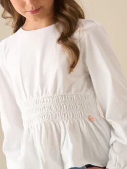 Angel & Rocket Chemisier Cassie à manches longues à fronces Hot