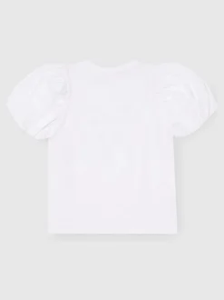 Angel & Rocket Chemisier Elodie à nœud, sequins et manches bouffantes Discount