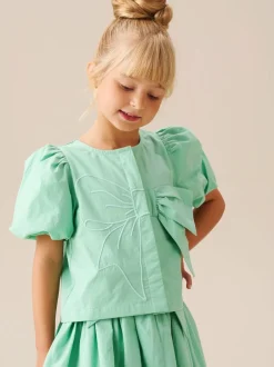 Angel & Rocket Chemisier tissé Roxie avec ornements à nœud New