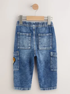 Next Chien bleu moyen - Jeans cargo (3mths-7yrs)