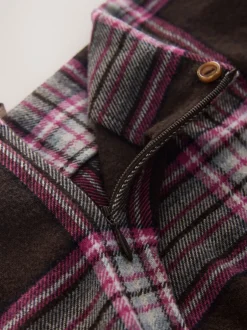 Next Chocolat/rose à carreaux - Mini Jupe Best