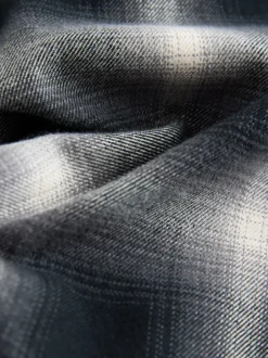 Next Chèque Mono Core - Chemise à carreaux avec col de baseball à manches longues (3mois7ans) Clearance