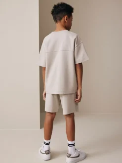 Next Ciment - Ensemble t-shirt et short épais décontracté (3-16ans) New