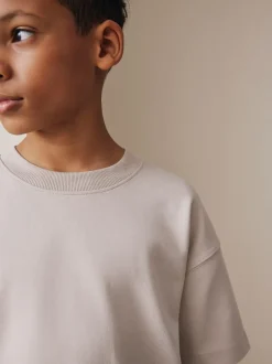 Next Ciment - Ensemble t-shirt et short épais décontracté (3-16ans) New