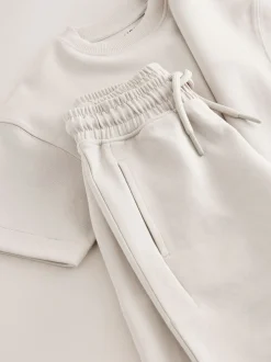 Next Ciment - Ensemble t-shirt et short épais décontracté (3-16ans) New