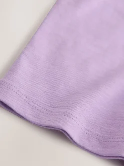 Next Citron violet - T-shirt brodé à manches courtes (3mois à7ans) Outlet