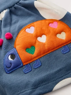 Next Coccinelle bleu marine - Ensemble haut péplum à manches longues et legging (3 mois-7 ans) Online