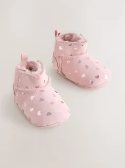 Next Coeur rose - Bottes Pull-On Bébé en daim (0-24mths) Online