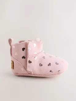 Next Coeur rose - Bottes Pull-On Bébé en daim (0-24mths) Online