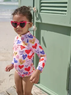 Next Coeur rose - Ensemble de bain Sunsafe à manches longues (3mois7ans) Discount