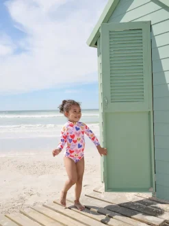 Next Coeur rose - Ensemble de bain Sunsafe à manches longues (3mois7ans) Discount