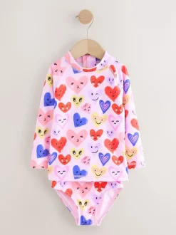 Next Coeur rose - Ensemble de bain Sunsafe à manches longues (3mois7ans) Discount
