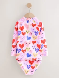 Next Coeur rose - Ensemble de bain Sunsafe à manches longues (3mois7ans) Discount