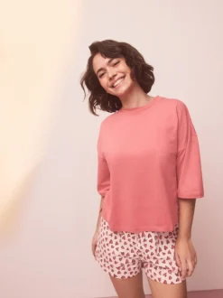 Next Coeur rose - Ensemble pyjama short en coton