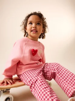 Next - Ensemble Sweat-shirt et Pantalons Amples (3mois-7ans) Coeur rose