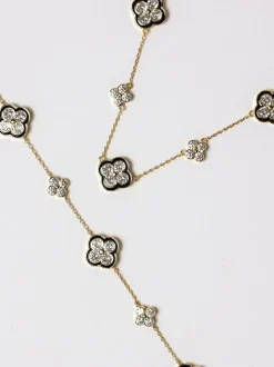 Jon Richard Coffret cadeau bracelet trèfle en cristal Jet