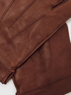 Reiss Cognac - Gants Monty Nappa en cuir Online