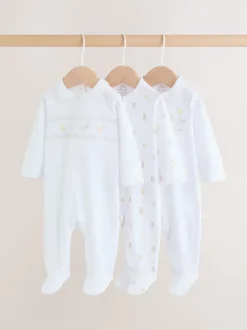 Next Col blanc - Combinaisons de nuit pour bébé 3 Pack (0-2ans) Online