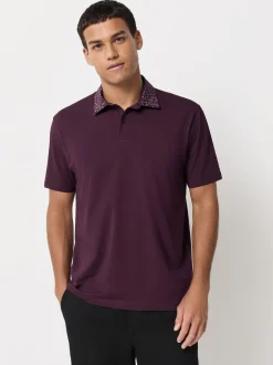 Next - Polo en jersey Manches courtes 3 Pack Col imprimé baies Best