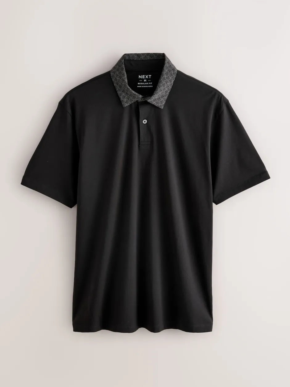 Next - Polo en jersey Manches courtes 3 Pack Col imprimé baies Best